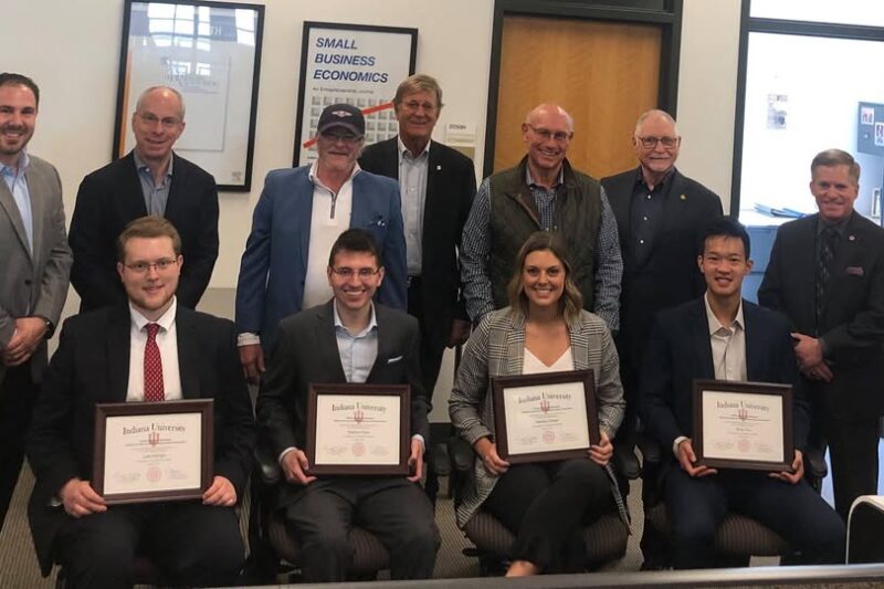 Rick Roethke, CEO of Barrington Investment Co., judges local School of Business Competition